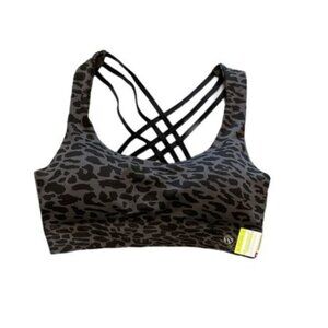 Marika Sport Women Medium Impact Seamless Strappy Back Sports Bra, Med.
